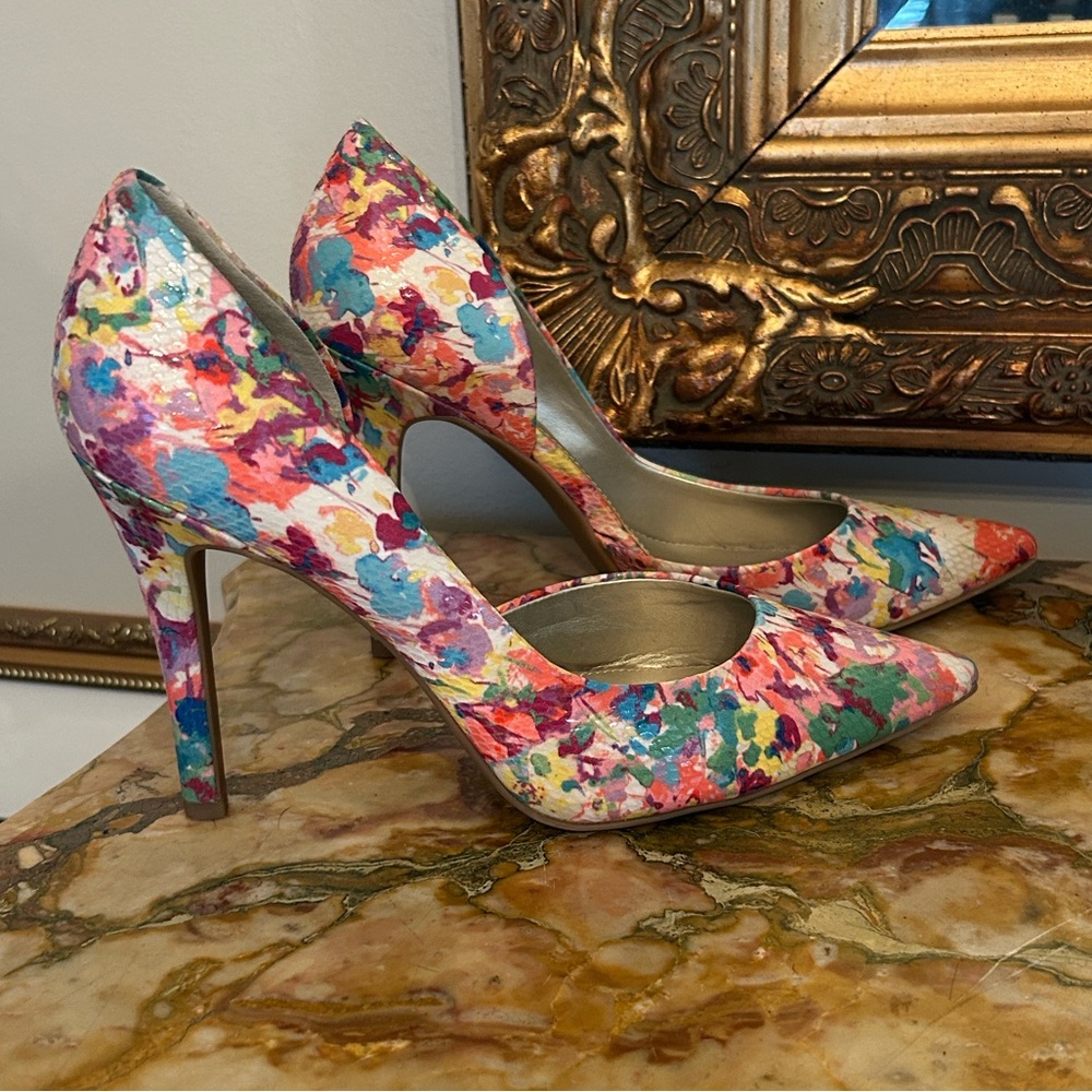 A.N.A Multicolor Floral Heels